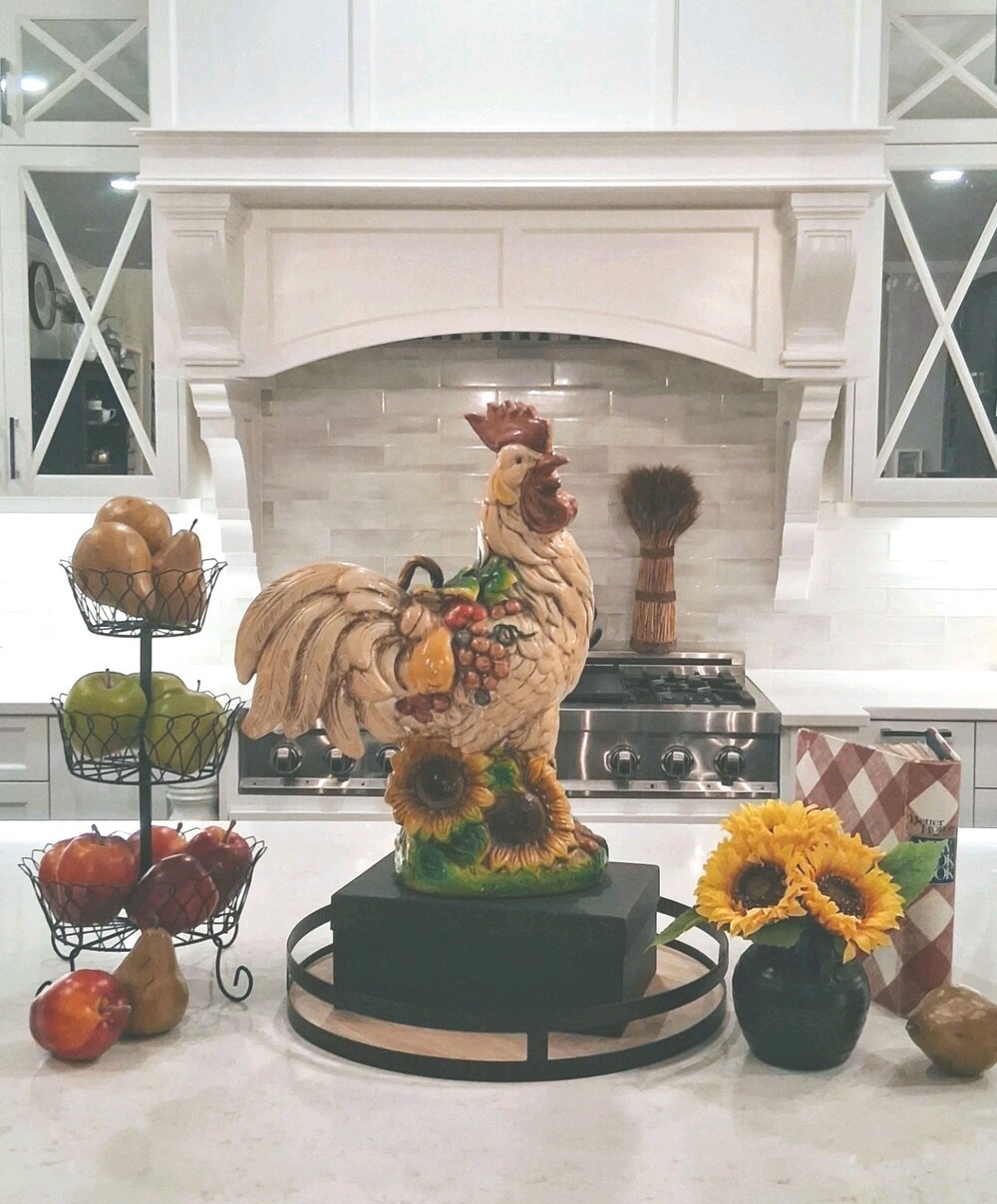 Vtg XL! Jay Willfred/Andrea by "SADEK" Home Brand Ceramic Rooster Sculpture;